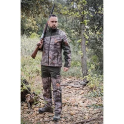 VESTE DE CHASSE RENFORCÉE MAQUISARD CAMOUFLAGE FORÊT 