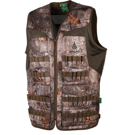 GILET DE CHASSE MULTITUBES CAMOUFLAGE FOREST 