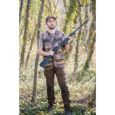 GILET DE CHASSE MULTITUBES CAMOUFLAGE FOREST 