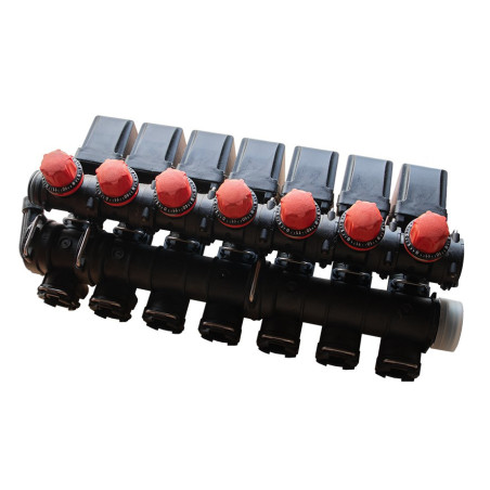 Electric valve assembly with calibrated returns