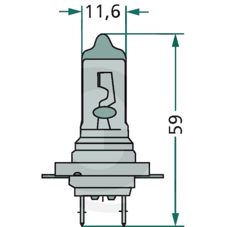 AMPOULE HALOGENE H7 12V /55 W