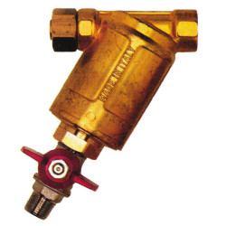 Brass discharge filter