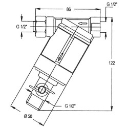Auslassfilter aus Messing