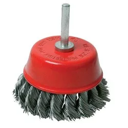CUP BRUSH WITH CURLY WIRE