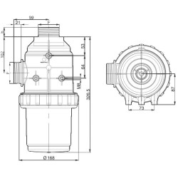 Intake filter without valve