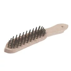 HIGH PERFORMANCE METAL BRUSH WOODEN HANDLE