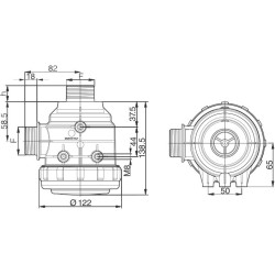 Intake filter without valve