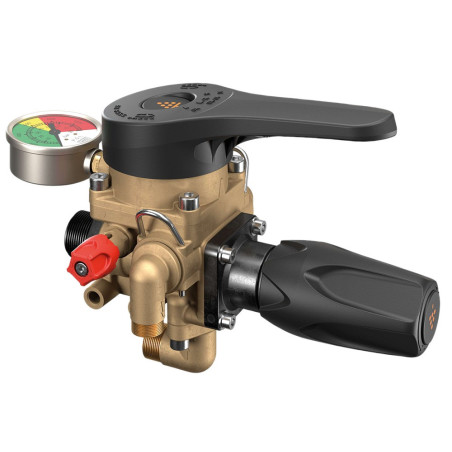 Manual control unit with calibrated returns 