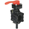 Manual valve for bar section 