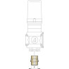 BY-PASS fitting for bar section valves 