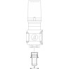 BY-PASS fitting for bar section valves 