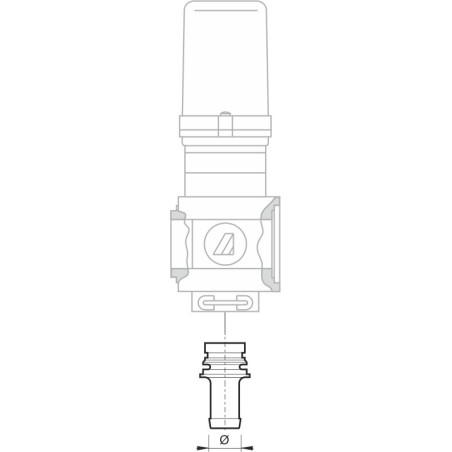 BY-PASS fitting for bar section valves 