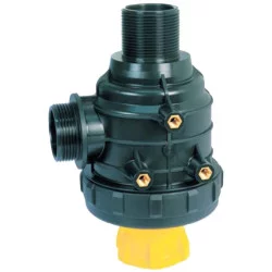 Intake filter with valve
