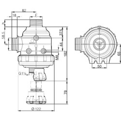 Intake filter with valve