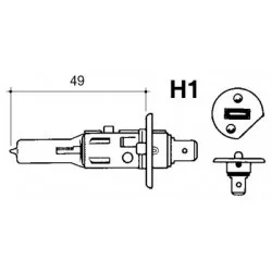 BOMBILLA HALÓGENA H1 12V / 55W
