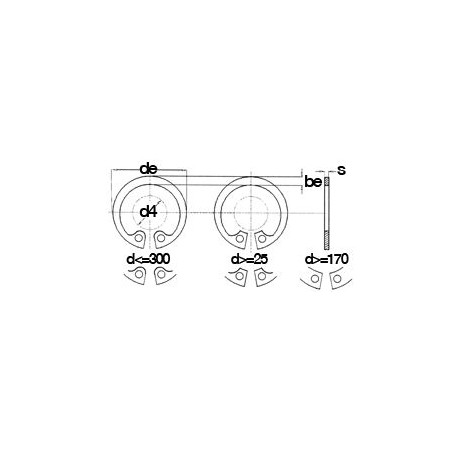SET DI 5 CERCHI INTERNI 52 MM DIN 472