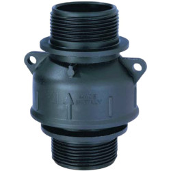 Foot valve with threaded connections