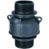 Foot valve with threaded connections