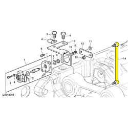 BIELLETTE DE COMMANDE CAPTEUR DE POSITION PONT AVANT TLS 