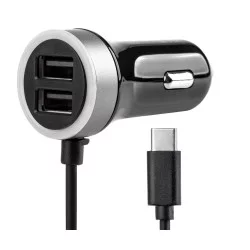 CHARGEUR DE TELEPHONE ALLUME CIGARE USB-C  + 2 USB-A 