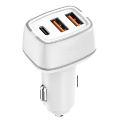 PRISE ALLUME CIGARE 2 X USB-A - 1 X USB-C 