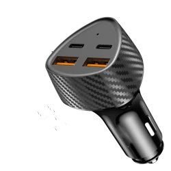 PRISE ALLUME CIGARE 2 X USB-C - 2 X USB-A  - 50W 