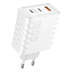 CHARGEUR 100-240V - 45/65W - USB-A + 2 X USB-C 