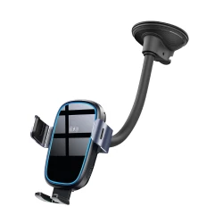 SUPPORT - CHARGEUR INDUCTION AVEC VENTOUSE FLEXIBLE POUR TELEPHONE PORTABLE - 15W 
