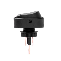 INTERRUPTEUR ON/OFF - 12V - 24 V - OVALE AVEC LUMIERE JAUNE 