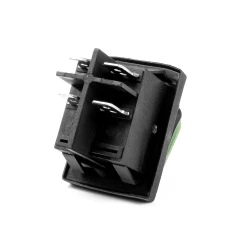 INTERRUPTEUR ON/OFF - 12V/24V - RECTANGLE 22X30 MM- TEMOIN LUMINEUX VERT 