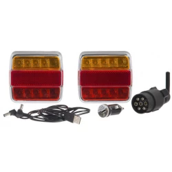 JEU DE FEUX ARRIERES LED MAGNETIQUES SANS FIL 