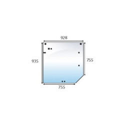 REAR WINDOW 10 HOLES FOR RENAULT / CLAAS 7700048325