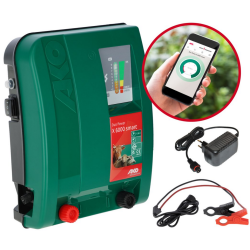 ELECTRIFICATEUR DE CLOTURE 230 OU 12 VOLTS - AKO DUO POWER X 6000 SMART - CONNECTE - 5J 