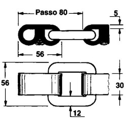 Catena ad anello passo 80