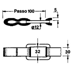 CATENA AD ANELLO PASSO 100