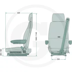 SIEGES POUR SIEGE POUR CAMION GRAMMER ARIZONA BASIC