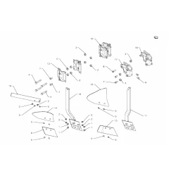 BRAS PORTE RASETTE DROIT CHARRUE KVERNELAND - 076858 
