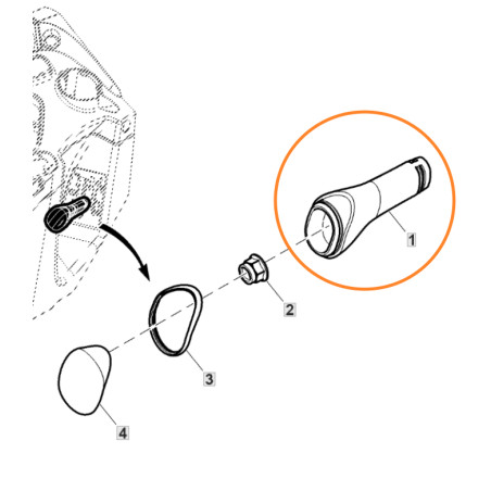 CONTROL HANDLE FOR JOHN DEERE