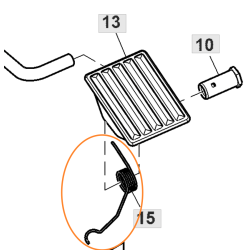 SPRING FOR ADAPTABLE JOHN DEERE ACCELERATOR PEDAL
