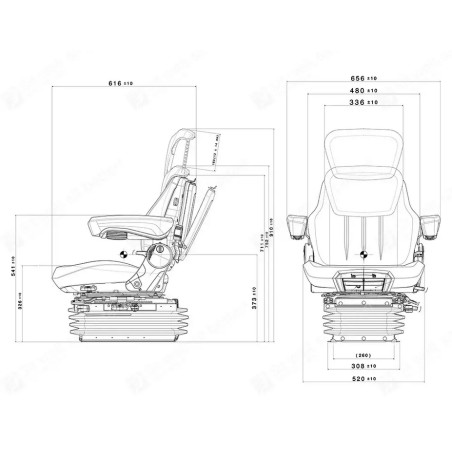 SIEGE PNEUMATIQUE ULTRA-PREMIUM 