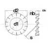CONJUNTO DE 20 ARRULAS DE VENTILADORES GALVANIZADAS - DIN 6798A M10