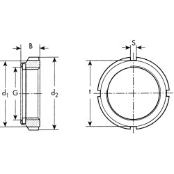 Self-locking threaded ring