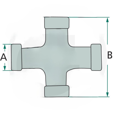 Cardan joint cross B3 27x70 mm - Ref. CAM192868 - Adaptable 377377055