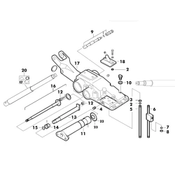 HYDRAULIC CONNECTION TUBE PUMP COVER 317MM FOR MASSEY
