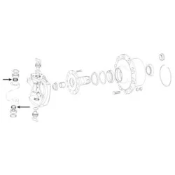 BOUCHON DE PIVOT DE PONT AVANT  