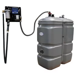 CUVE STOCKAGE FUEL PEHD 1000L AVEC POMPE RENSON 