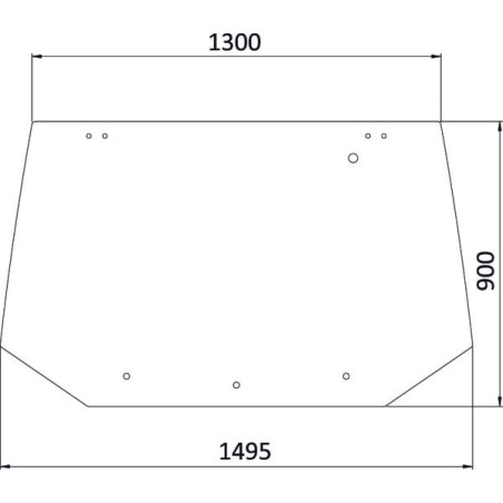 REAR WINDOW FOR FORD TRACTORS