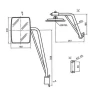 COMPLETE LEFT MIRROR ARM FOR LANDINI
