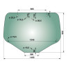 VENTANA TRASERA PARA TRACTOR NEW-HOLLAND - CASE - 87663400