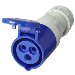 SINGLE-PHASE SOCKET 2P+T 230 VOLTS - 16A